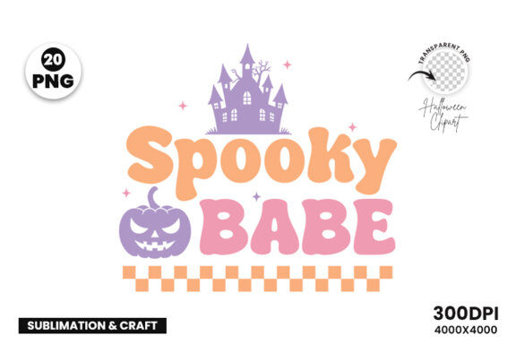 Halloween Retro Pastel Color Sublimation SVG Bundle | Halloween Spooky Season Craft SVG 