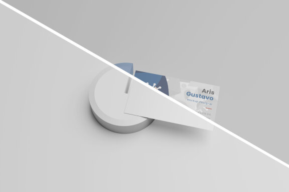 Single Business Card Mockup