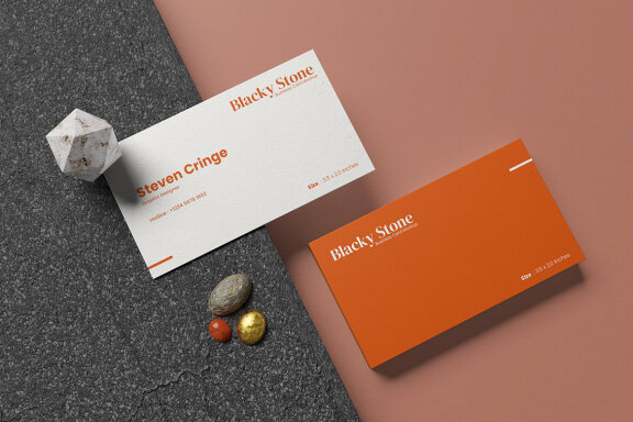 Stack Business Card Mockup