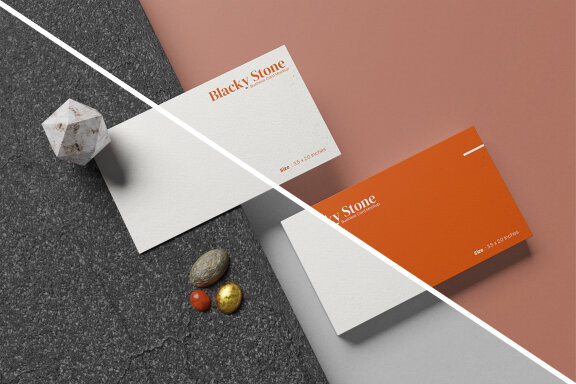 Stack Business Card Mockup