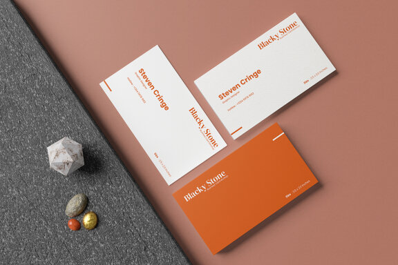 Multiple Elegant Business Card Mockup