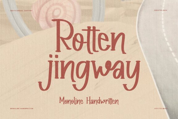 Rotten Jingway | Monoline Handwritten