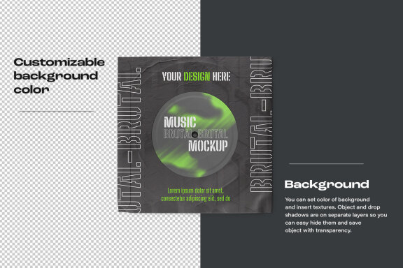 Vinyl Disc Mockup Set