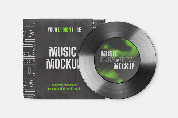 Vinyl Disc Mockup Set