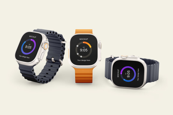 Apple Watch Ultra Mockup Set
