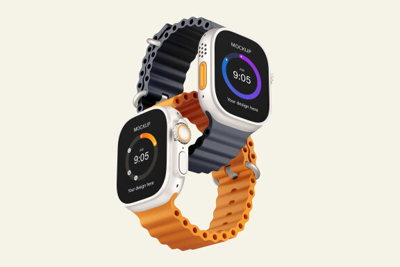 Apple Watch Ultra Mockup Set