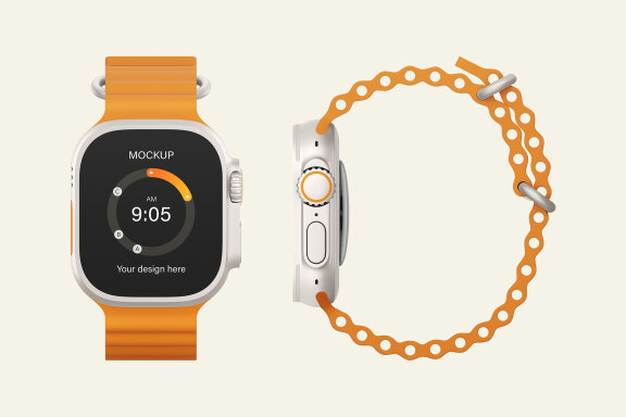 Apple Watch Ultra Mockup Set