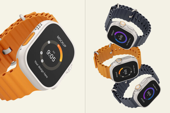 Apple Watch Ultra Mockup Set