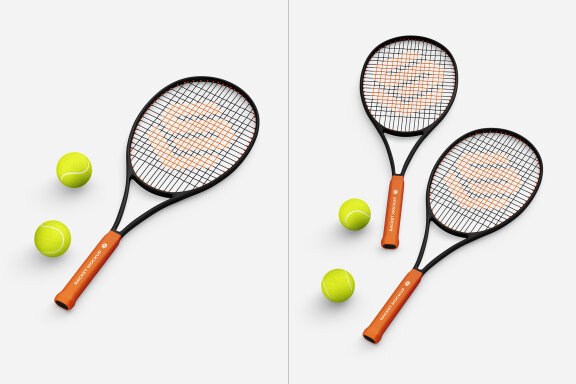 Tennis Racket Mockup Set