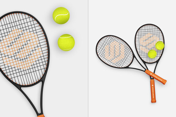Tennis Racket Mockup Set