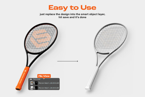 Tennis Racket Mockup Set