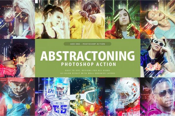 Abstractoning Photoshop Action