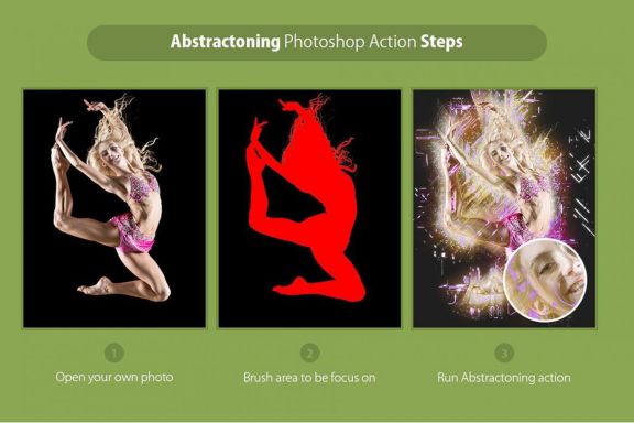 Abstractoning Photoshop Action