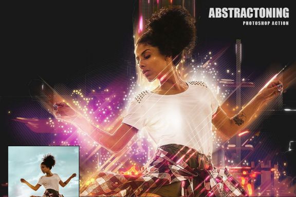 Abstractoning Photoshop Action