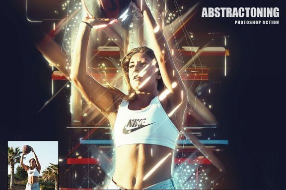 Abstractoning Photoshop Action