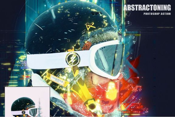 Abstractoning Photoshop Action