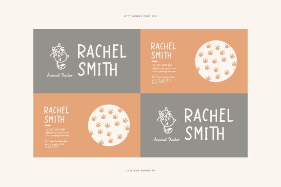 Ktty Gummy | Cute Font Duo