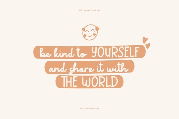Ktty Gummy | Cute Font Duo