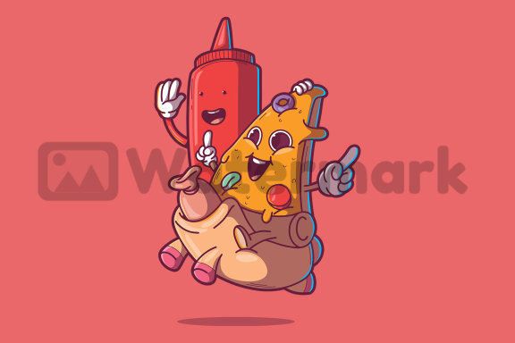Ketchup and Pizza!