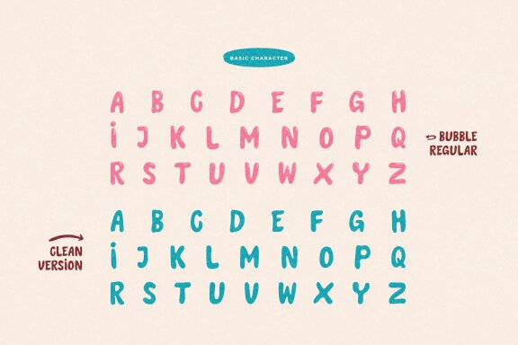 Sumbin Pamfao | Bubble Font Display