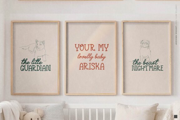Lariska Innocent | Handwritting Font Duo