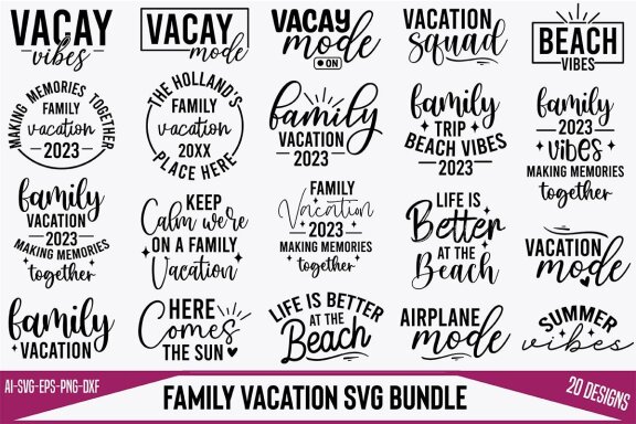 Family Vacation SVG Bundle