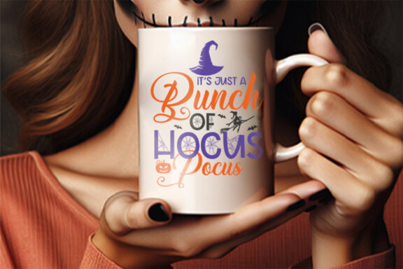 Halloween Season Sublimation Hocus Pocus SVG Design