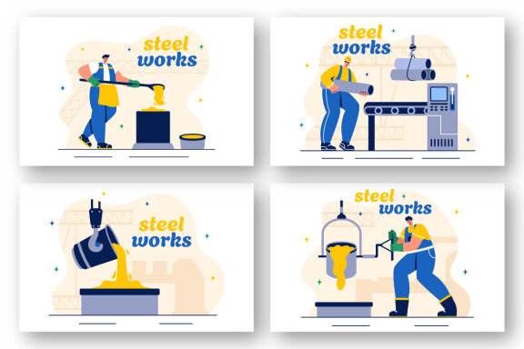 14 Steelworks Illustration