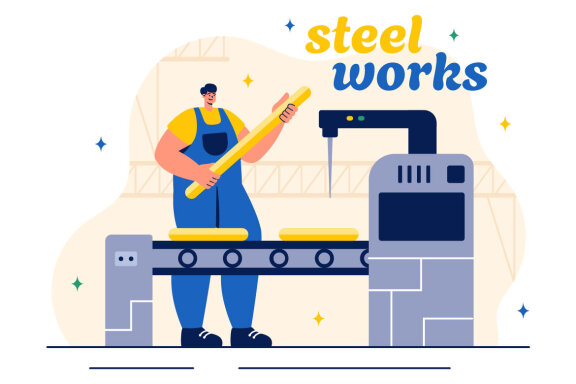 14 Steelworks Illustration