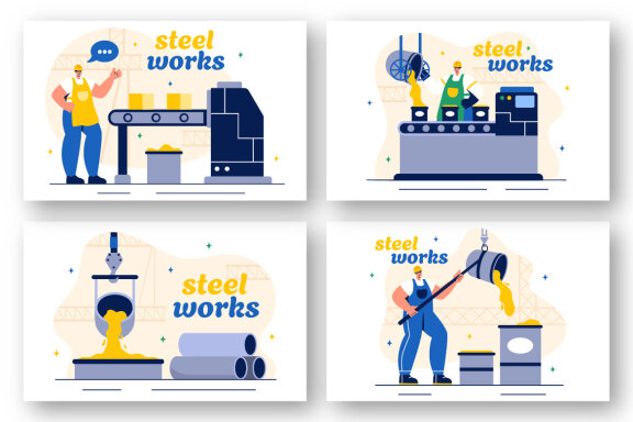 14 Steelworks Illustration