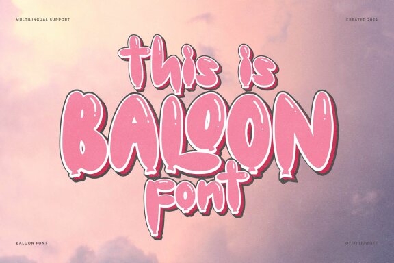 This Baloon | Bubble Font