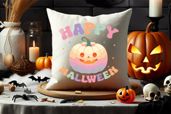 Happy Halloween Sublimation Quote SVG Design