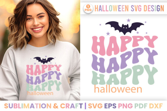 Happy Halloween Sublimation SVG Design