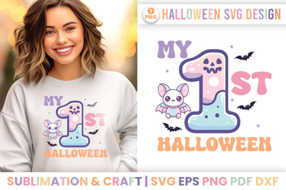 Halloween Sublimation My 1st Halloween SVG Design