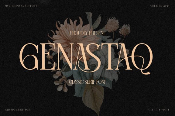 Genastaq | Classic Serif Font