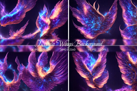 Nebula Wings Background