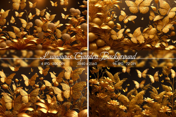 Luminous Garden Background