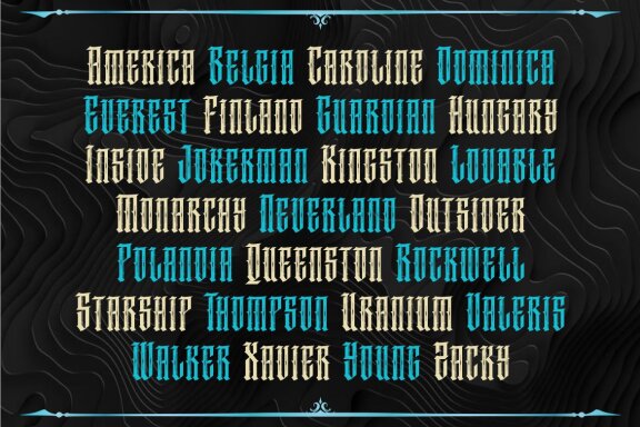 Phorphyria Blackletter