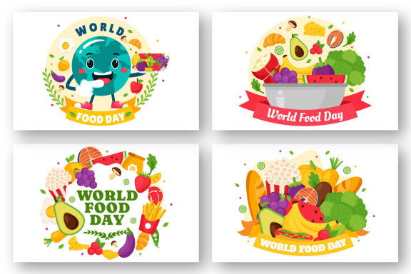 12 World Food Day FREE Illustrations