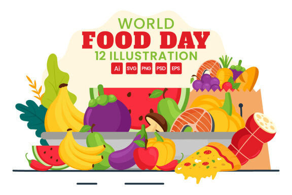 12 World Food Day FREE Illustrations