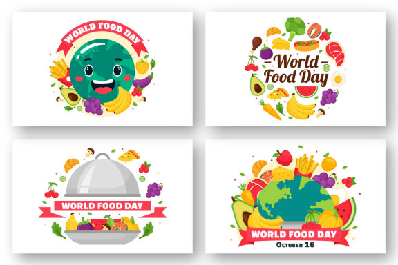 12 World Food Day FREE Illustrations