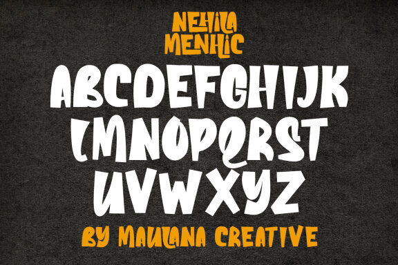 Nehila Menhic Handmade FREE Font