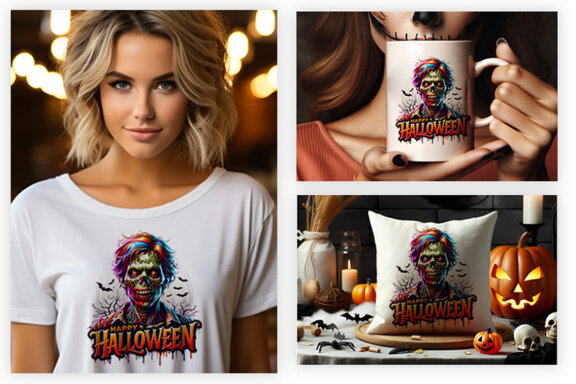 Halloween Season Spooky Sublimation Clipart PNG Bundle