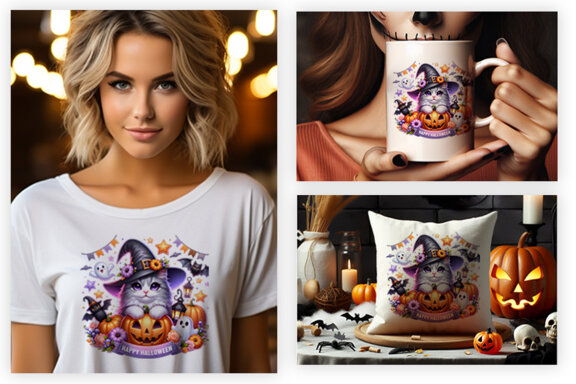 Halloween Season Sublimation Clipart PNG Bundle