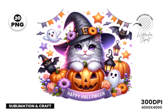 Halloween Season Sublimation Clipart PNG Bundle