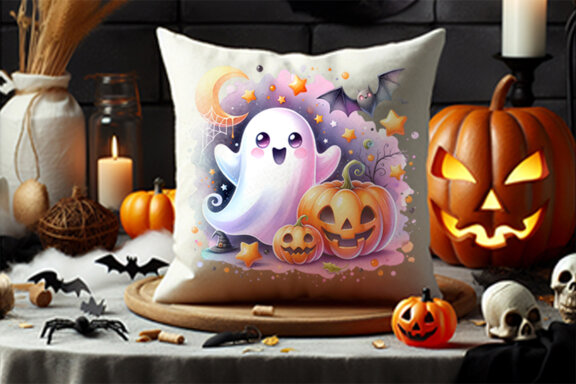 Watercolor Halloween Season Sublimation Clipart Bundle