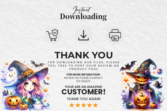 Watercolor Halloween Season Sublimation Clipart Bundle