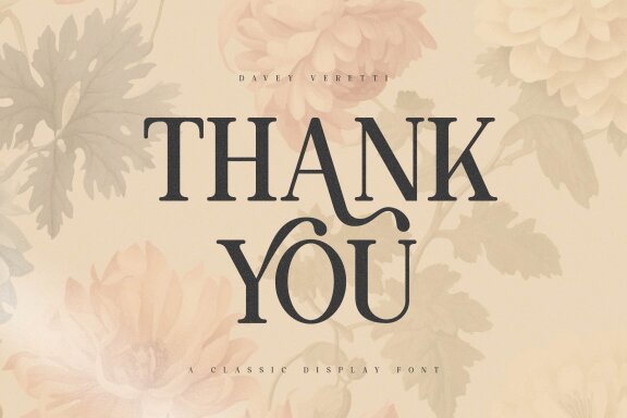 Davey Veretti | Classic Display Font