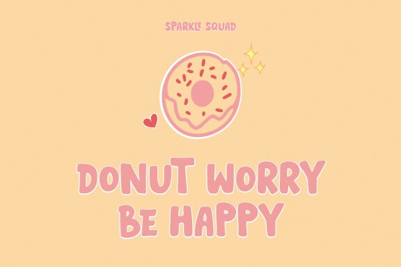 Sparkle Squad | Hand Drawn Font