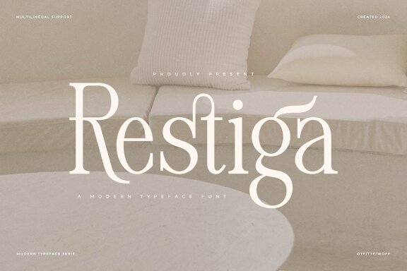 Restiga | Modern Typeface Serif